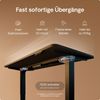 Desktronic HomePro Elektrisch höhenverstellbarer Schreibtisch 200x80cm Schwarz/Schwarz mit Memory-Funktion, Anti-Kollisions Technologie, USB-A und USB-C-Ladeanschlüssen Bild 3