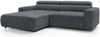 Selsey 'Fando' Ecksofa mit elektrischem Sitzauszug, Ottomane links, Chenille Dunkelgrau Bild 1