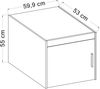 AX LIVING Schrankaufsatz Geölte Eiche Storicos 1T 59,9 x 55 x 53 cm Nachhaltig Bild 4