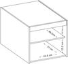 AX LIVING Schrankaufsatz Geölte Eiche Storicos 1T 59,9 x 55 x 53 cm Nachhaltig Bild 5