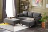Eckschlafsofa, 'Bella', 85 x 81 x 205, Anthrazit Bild 2