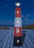 Großer Leuchtturm aus Metall mit Solarfunktion H:150 cm, Gartendekoration Bild 2
