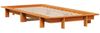 vidaXL Massivholzbett ohne Matratze Wachsbraun 100x200 Kiefernholz 850667 Bild 3