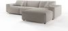 KAWOLA Sofa RANI Ecksofa Cord steingrau Recamiere rechts 71 x 189 x 299 cm Bild 4