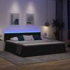 vidaXL LED-Speicherbett mit Matratze Schwarz 200 x 200 cm Stoff 3371294 Bild 5
