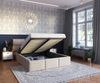 FDM Polsterbett Bettrahmen Bettgestell 90x200, 120x200, 140x200, 160x200, 180x200cm (MADE IN EU - mit hochwertigem Velours Bezug Trinity, Bettrahmen, Bett, Optional mit Matratze bestellbar, mit gepolsterten Wandpaneelen als stilvolle Kopfteil-Alternati... Bild 3