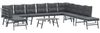 vidaXL 6-tlg. Garten-Sitzgruppe mit Kissen Schwarz Stahl 3283729 Bild 2