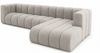 Kaiser Möbel Ecksofa Moderne aus Veloursstoff Salvador Grand L 318 cm, Ecksofa, Tiefe Sitzflächen,Premium-Velours Salvador,Design Soft-Cube Bild 2