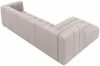 Kaiser Möbel Ecksofa Moderne aus Veloursstoff Salvador Grand L 318 cm, Ecksofa, Tiefe Sitzflächen,Premium-Velours Salvador,Design Soft-Cube Bild 3