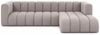 Kaiser Möbel Ecksofa Moderne aus Veloursstoff Salvador Grand L 318 cm, Ecksofa, Tiefe Sitzflächen,Premium-Velours Salvador,Design Soft-Cube Bild 4