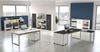 Kerkmann Schreibtisch Architekt 160 x 80 x 68-82 cm Bügelgestell mit Anbau Weiß Bild 2