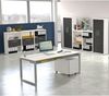 Kerkmann Schreibtisch Architekt 160 x 80 x 68-82 cm Bügelgestell mit Anbau Weiß Bild 3