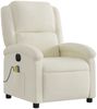 vidaXL Massagesessel Elektrisch Creme Samt 3204298 Bild 3