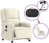 vidaXL Massagesessel Elektrisch Creme Samt 3204298 Bild 5