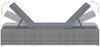 vidaXL Sonnenliege mit Auflage Poly Rattan Grau 46220 Bild 5