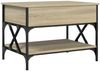 vidaXL Couchtisch Sonoma-Eiche 70x50x50 cm Holzwerkstoff und Metall 845352 Bild 2