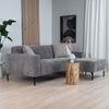 Bronx71 Chenille Sofa Kansas 3-Sitzer taupe Bild 5