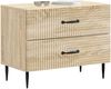 vidaXL Nachttisch Sonoma-Eiche 62 x 34,5 x 47,5 cm Holzwerkstoff 894777 Bild 2