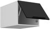 Küchen Aufsatzschrank 40 cm ARIA Schwarz ultra matt + Weiss matt, hochwertige Fronten mit Anti Fingerprint Beschichtung Küchenzeile Küchenblock Bild 3