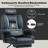 symino Stuhl Ergonomischer Sofa-Gaming-Stuhl, Verstellbarer Gamer-Stuhl, mit Hochwertigem Kunstpelzbezug für Ultimativen Komfort Bild 3