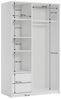 Masseno Schwebetürenschrank NISSE Kleiderschrank mit Schubladen Schrank Schlafzimmerschrank Bild 4
