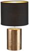 Fischer & Honsel 50657 Tischleuchte Bronz 35cm bronzefarben Chintz schwarz E14 Bild 2