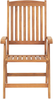 Set mit 2 Stühlen und Sitzkissen JAVA Akazienholz Blau Bild 5