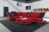 Stoff Ecksofa Bianchi L Form - Mikrofaserstoff - rot-schwarz - Links Bild 2
