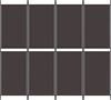 vidaXL 4-tlg. Paravent Braun 200x180 cm Stoff 350215 Bild 3