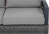 Corido Modul 2-Sitzer Gestell Alu matt-anthrazit, Gardino®-Geflecht charcoal grey, mit Sitz- u. Rückenkissen taupe meliert Bild 4