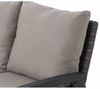 Corido Modul 2-Sitzer Gestell Alu matt-anthrazit, Gardino®-Geflecht charcoal grey, mit Sitz- u. Rückenkissen taupe meliert Bild 3