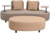 Gartenlounge-Set >Calidad< (4er-Set) 2 Sofas 212/135x78x89cm,Sessel Ø89x78,Hocker 122x40x70cm Bild 4