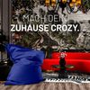 Lumaland 'Luxury' XXL-Sitzsack, Indoor & Outdoor, Schwarzblau, atmungsaktives und langlebiges Material, 380 l Bild 3