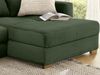 Ecksofa-Dauerschläfer Federkern Schlafcouch seitenverkehrt Bettkasten Cord Grün Bild 4