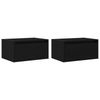 vidaXL Wand-Nachttische mit LED-Leuchten 2 Stk. Schwarz Eichen-Optik 860214 Bild 3