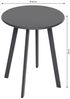 Dehner Kaffeetisch Lian, ca. Ø 50 cm, Höhe ca. 45 cm, Stahl, pulverbeschichtet, grau Bild 2