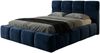 Polsterbett VELUNO 90 x 200 cmmit Matratze und Bettkasten. Farbe: Blau Matratzenhärte: H4 - Hart Bild 3