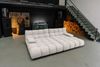 KAWOLA Big Sofa VIVIEN Feincord silber 85 x 178 x 296 cm Bild 2