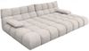 KAWOLA Big Sofa VIVIEN Feincord silber 85 x 178 x 296 cm Bild 3