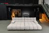 KAWOLA Big Sofa VIVIEN Feincord silber 85 x 178 x 296 cm Bild 4