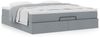 vidaXL Ottoman-Bett mit Matratze Hellgrau 180x200 cm Stoff 3311127 Bild 4