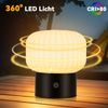 ZMH Kabellose LED Nachttischlampe Weiß Dimmbar Touch Akku Aufladbar USB IP44 Wasserdicht Rund Glas Für Schlafzimmer Badezimmer Bild 4