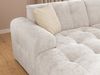 luma-home Modernes Ecksofa mit Ottomane links, markante Steppungen, Chenille in Beige, 234 x 161 x 79 cm Bild 5