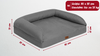elGiga orthopädisches Hundebett Moritz - Bezug mit RV waschbar - M 80 x 55 cm Bild 2