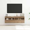 vidaXL TV-Wandschrank mit LED 2 pcs Artisan-Eiche 60 x 30 x 40 cm 862209 Bild 5