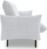 DOMO. collection Sofa 700 003, 2-Sitzer Liege, Rechteckig, Schlaffunktion, Füße mit Filzgleitern, 2er Couch, Polstergarnitur, 234 x 95 x 102 cm (BxTxH), silber Bild 4