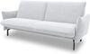DOMO. collection Sofa 700 003, 2-Sitzer Liege, Rechteckig, Schlaffunktion, Füße mit Filzgleitern, 2er Couch, Polstergarnitur, 234 x 95 x 102 cm (BxTxH), silber Bild 3