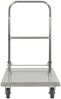 vidaXL Plattformwagen Silbern 82 x 53 x 86 cm Edelstahl 50919 Bild 3