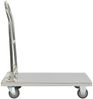vidaXL Plattformwagen Silbern 82 x 53 x 86 cm Edelstahl 50919 Bild 2