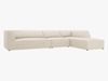Micadoni Ecksofa Ruby 5-Sitzer Rechts Kord Scala Helles Beige Bild 2